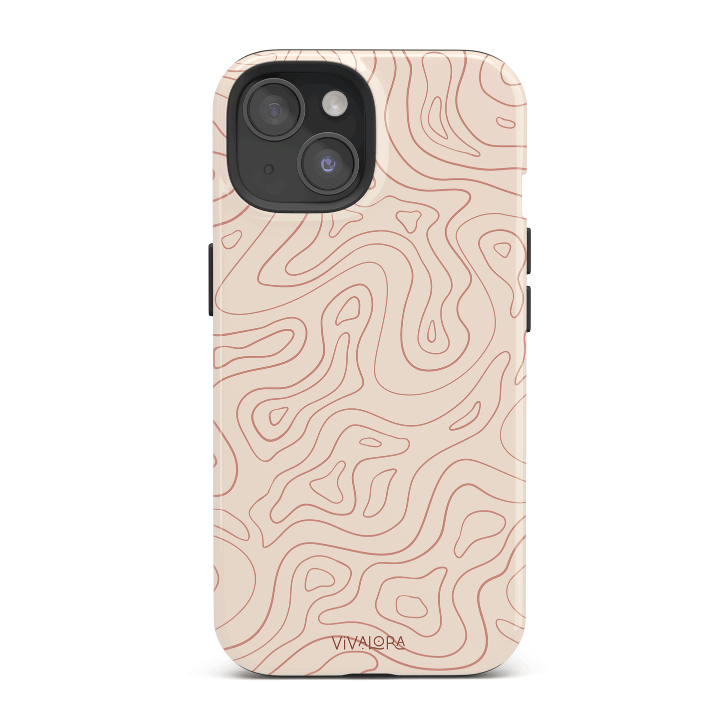 Wavy Lines Beige | iPhone 15