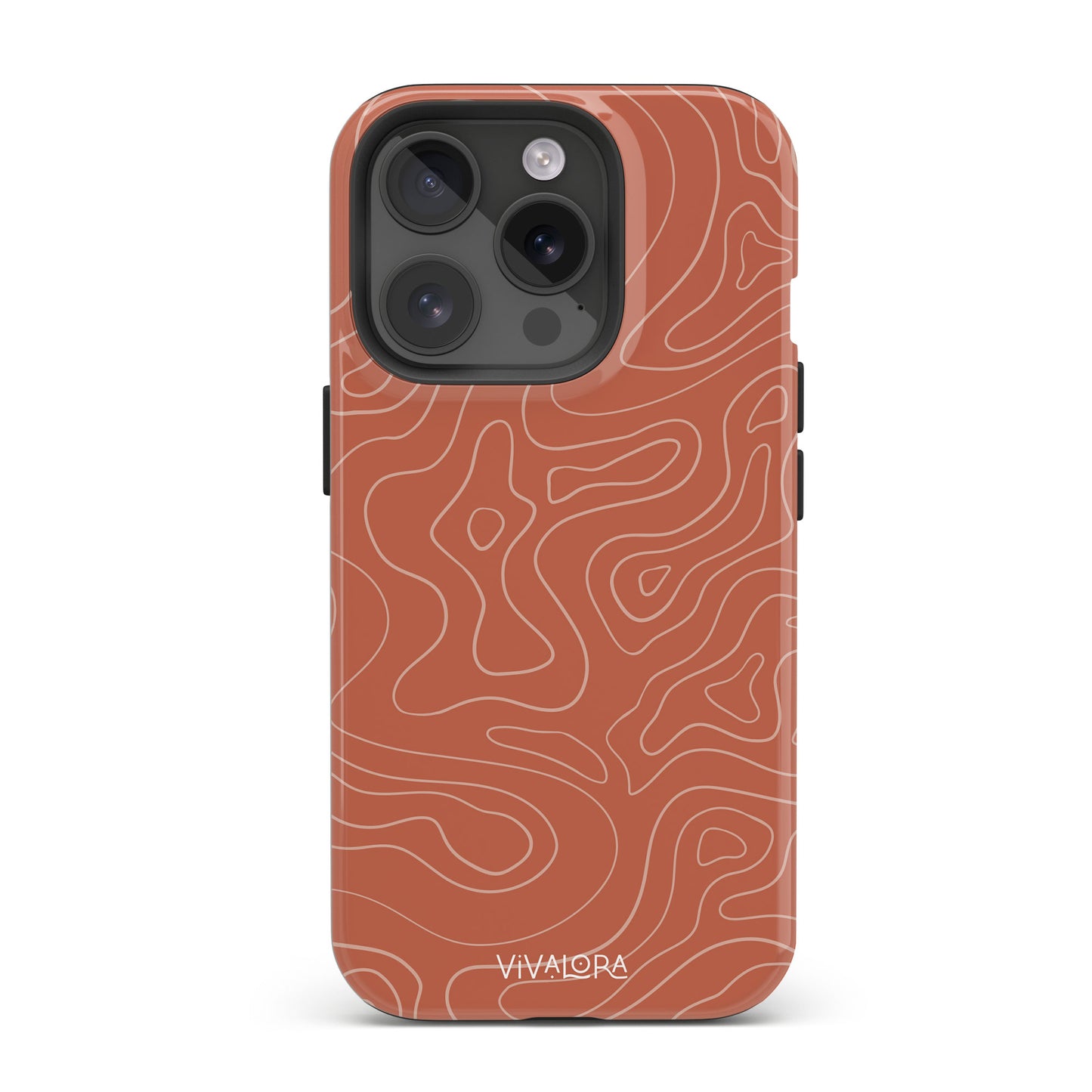 Wavy Lines Red | iPhone 14 Pro