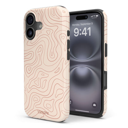 Wavy Lines Beige | iPhone 17