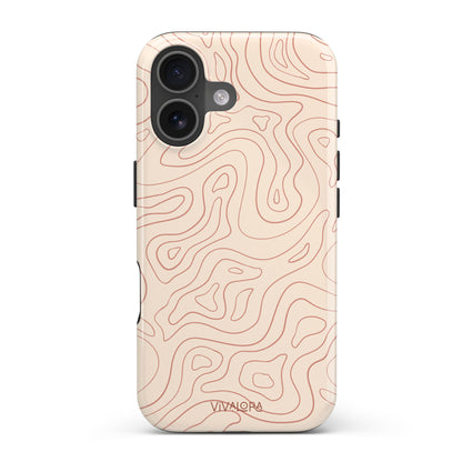 Wavy Lines Beige | iPhone 17