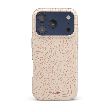 Wavy Lines Beige | iPhone 17 Pro