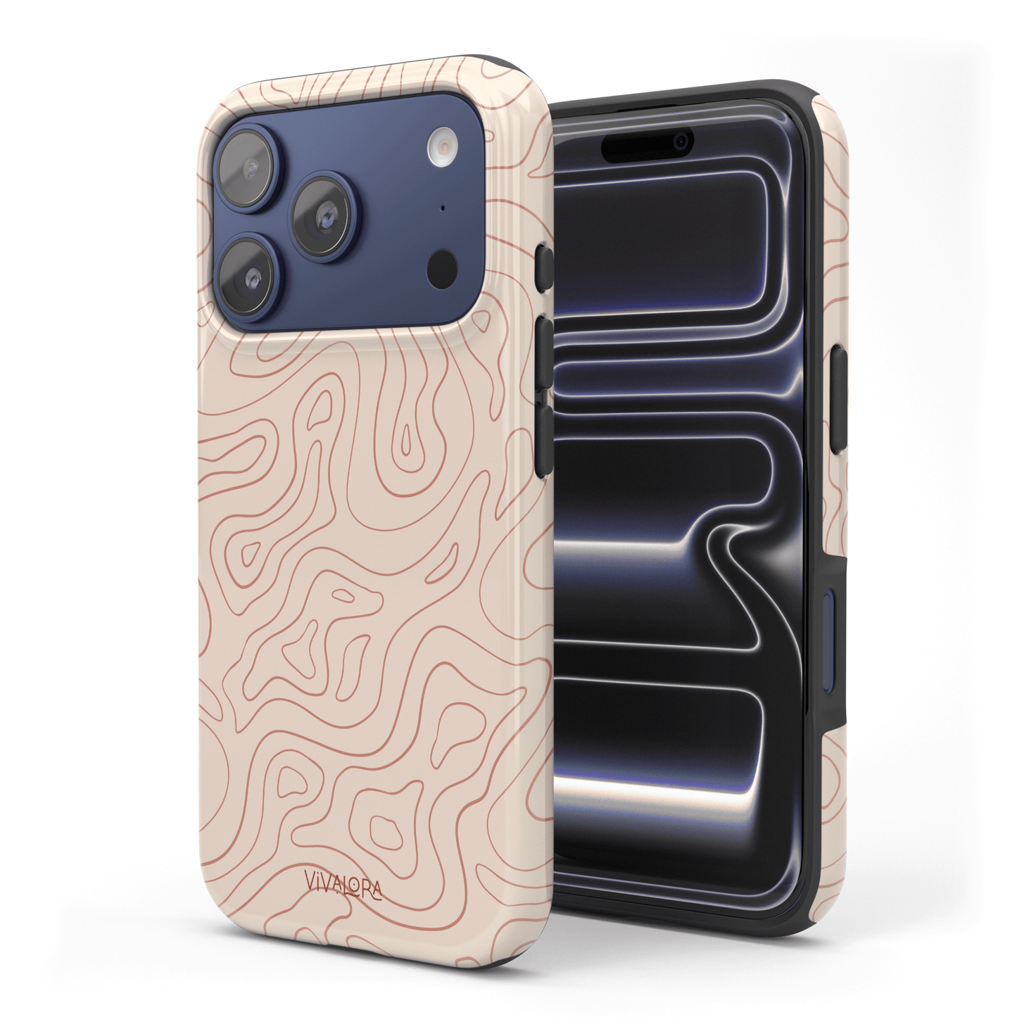 Wavy Lines Beige | iPhone 17 Pro