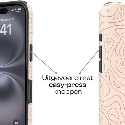 Wavy Lines Beige | iPhone 17