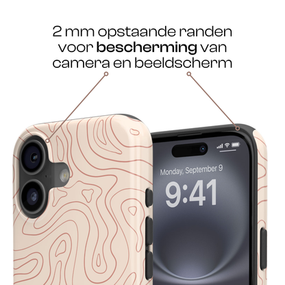 Wavy Lines Beige | iPhone 17